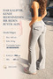 Sb01 Flared Jeans with Capped Low Waist and Spanish Style Flare Denim Pants - 8