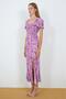 Zigzah Viscose Fabric Slit Dress - 2