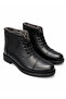 Men's Black Winter Fur-Lined Rubber Sole Stylish Casual Men's Comfortable Boots - 4