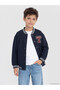 Two Mt Shop Quality Lcw Kids Navy Blue 3 Thread Printed Boys' Cardigan - 2
