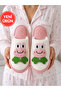 Soft Plush House Slippers with Frog Figure Teddy Women's House Slippers Dowry Slippers Stc1322