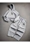 Unisex Women's Men's L a Design Printed Oversize 3 Thread Hooded Sweatshirt and Baggy Sweatpants