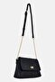 Women Brand Logo Cross Body Bag, Black - 2