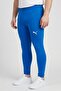 Men Tight Fit Brand Logo Training Leggings, Blue - 3