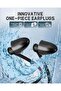 Large-frame swimming goggles set, high-definition waterproof and anti-fog - includes nose clip - black - 4