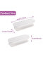 12 Balcony Door Handles, Self-Adhesive Door Handles, Plastic Handles for Cabinet Drawers, Windows, Glass Doors (White) - 4
