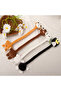 TWO Cute Long Neck Dog Plush Keychain | Soft Stuffed Doll Bag Charm for Decoration & Gift - 3