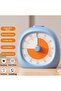 Visual Timer - Timer - 9x9.5 cm - Rechargeable - Study Timer for Kids and Adults - ADHD Timer - Kitchen Timer - Magnetic - White and Orange - 3