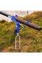 2-piece 360° fishing stand - detachable rod holder - suitable for river fishing, beach fishing (red, blue) - 5