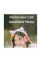 Cute cat gradient wireless earphones with LED lights, microphone, stereo sound for children, mobile phone music and games, purple. - 5