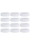12-pack sweatbands and headbands, terry cloth surface, suitable for women and men, for sports, basketball, tennis, and track and field, white.