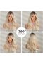 Women's Blonde Wig/Long Curly Wig, Women's Wig, Wavy Wig with Bangs, Natural Synthetic Hair with Dark Roots, For Everyday Wear and Party Cosplay, 66cm - 6