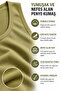 Combed Cotton Military Athlete Men's Khaki Color Cotton - Breathable Comfortable Cut Daily Use Underwear Undershirt - 3 Pcs - 4