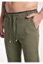 Men's Pants with Elastic Waist, Lycra, Straight Leg Jogger - 2