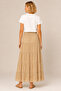 Beli Elastic Pleated Flowy Maxi Skirt Y26-32530-Stone - 3