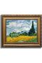 Van Gogh Wheat Field Canvas Wall Art Landscape Decor With Outer Frame (50x70 cm)