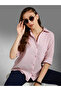 Pink 100% Cotton Solid Button Down Shirt - 5