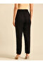 Black Solid Viscose Pants - 8