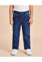 Boys Dark Wash Knitted 5 Pocket Jeans