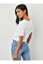 Extreme Gathered Short Sleeves Fitted T-shirt - 5