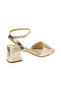 Mid Heel Ankle Strap Sandals - 3