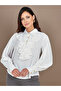 Long Sleeves Ruffle Detail Shirt with Buttons - 3