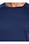 Men Navy Muscle Fit Running T-Shirt with Reflective Back Print - 3