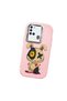 Samsung Galaxy A21S Compatible Case Camera Protector Pink Silicone Couple Phone Case Character Patterned - 3