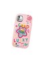 Realme C20 Compatible Case Camera Protector Pink Silicone Couple Phone Case Heart Pattern - 3