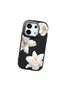 Redmi Note 13 Pro 5g Compatible Case with Camera Protection Black Silicone Couple Phone Case with Floral Pattern - 3