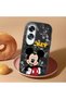 Oppo A60 Compatible Case Camera Protector Black Silicone Couple Phone Case Character Patterned - 2
