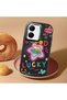 Vivo Y36 Compatible Case Camera Protector Black Silicone Couple Phone Case Heart Pattern - 2