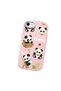 iPhone Se 2020 Compatible Case Camera Protector Pink Silicone Couple Phone Case Panda Pattern - 3