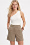 Line Women's Lycra Velcro Green Shorts - 3
