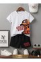 Summer Children's T-Shirt Shorts Unisex (Good Vibes Printed)