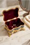 Gold Embellished Vintage Jewelry Box - 3