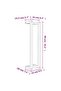 Towel Rack 23x18x90 cm Solid Wood Pine - 3