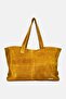Women Brand Logo Shopper Bag, Mustard