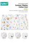 4 PCS Baby Clothes Set, Round Neck Sleeveless Printed T-Shirt + Elastic Waist Potty Training Underwear for Boys and Girls