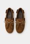 Odessa Loafer Women's Tan Genuine Suede Leather Beaded and Tassel Detailed Non-Slip Thermosole Loafer Shoes - 2