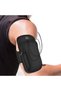 Sports Armband Bag for Running & Gym, Dual Pocket, Black | 18 × 10 cm, Adjustable Arm Band with Earphone Port, Phone & Key Holder for Cycling, Fitness & Outdoor Sports