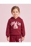 Girls Burgundy Hooded Sweatshirt
