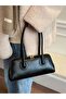 Monra Black, Burgundy, Brown 3-Pack Long Handle Baguette Model Handbag and Shoulder Bag - 7