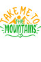 Take Me to the Mountains Printed Women's Oversize T-Shirt - 3
