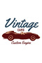 Vintage Cars Custom Engine Printed Women's T-Shirt - 4