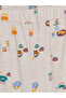 Lcw dream beige patterned women's pajama bottoms with elastic waist - 6