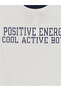 Nevavm Oval Collar Printed Boys' T-Shirt with Difference - 2