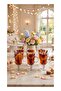 Juice Glass Set, 6 Glasses with Elegant Design and Handle, 230 ml