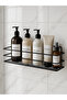 Adhesive Bathroom Organizer No Drilling Strong Adhesive 5mm Quality Wire 1Pc Bathroom Shelf Shampoo Holder Soap Dish Matte Black Shower Hanger Rack