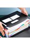 13-pocket black document organizer - 2